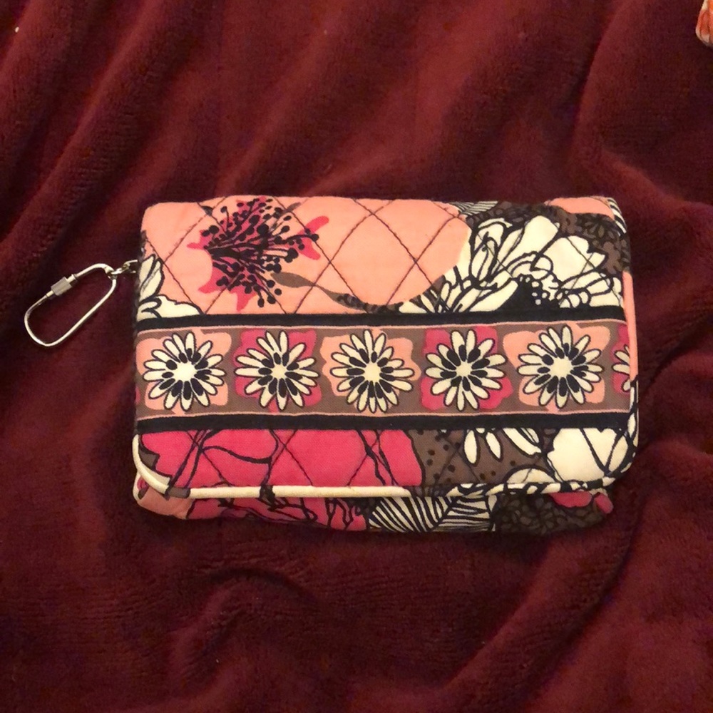 Vera Bradley wallet with key ring and coin pouch